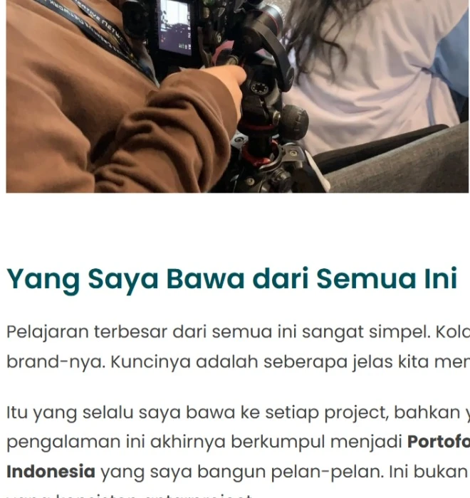 Dokumentasi workshop dan persiapan konten
